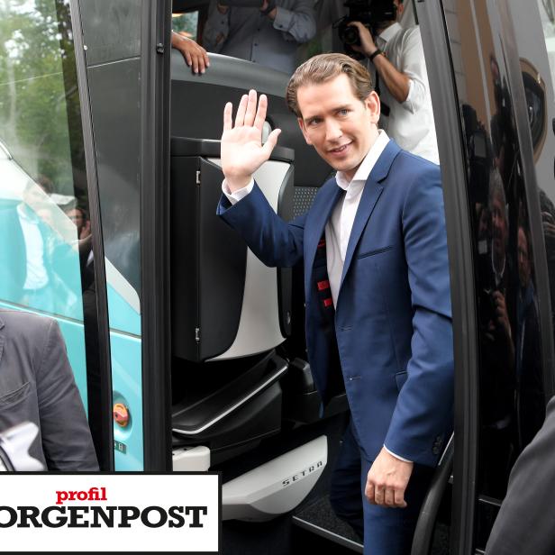 Sebastian Kurz am Wochenende beim offiziellen Wahlkampfauftakt