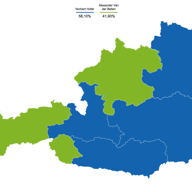 Hofer holte neben Kärnten noch vier weitere Bundesländer