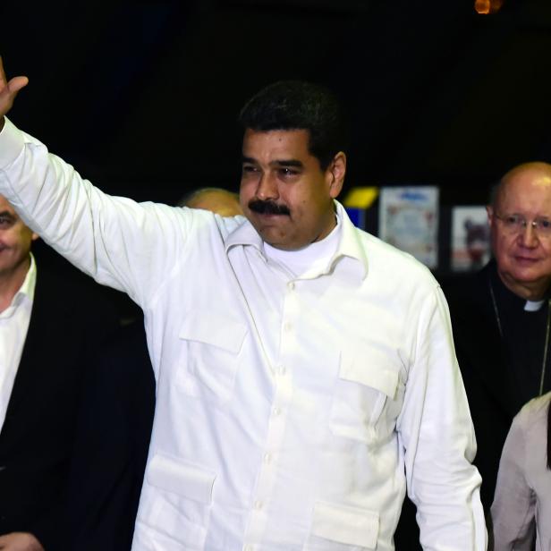 Venezuelas Elite: Präsident Nicolas Maduro und seine Frau Cilia Flores.