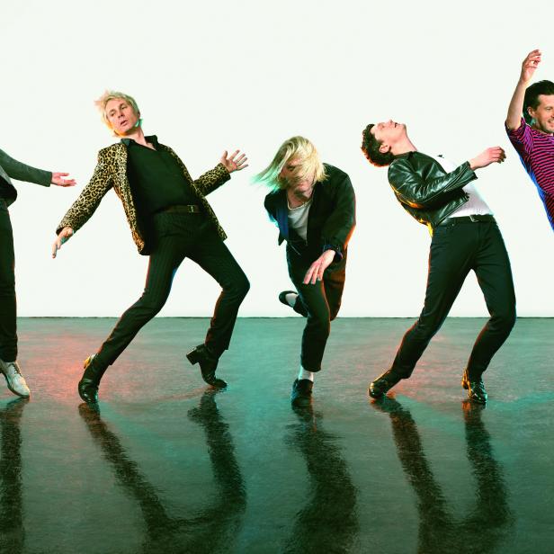 Franz Ferdinand mit Alex Kapranos (Zweiter von links)