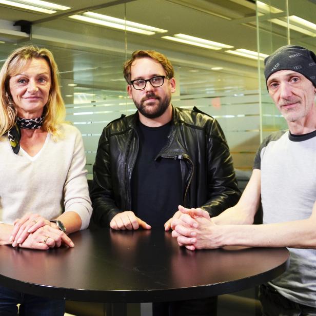 Rosemarie Schwaiger, Paul Ronzheimer und Sven Gächter (von links nach rechts)