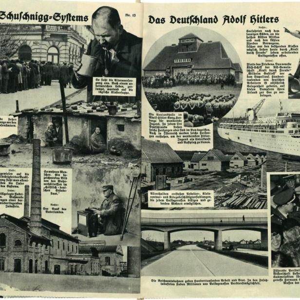 NS-PROPAGANDA FÜR DEN ARBEITER: Österreichisches Elend, deutsche Autobahnen.