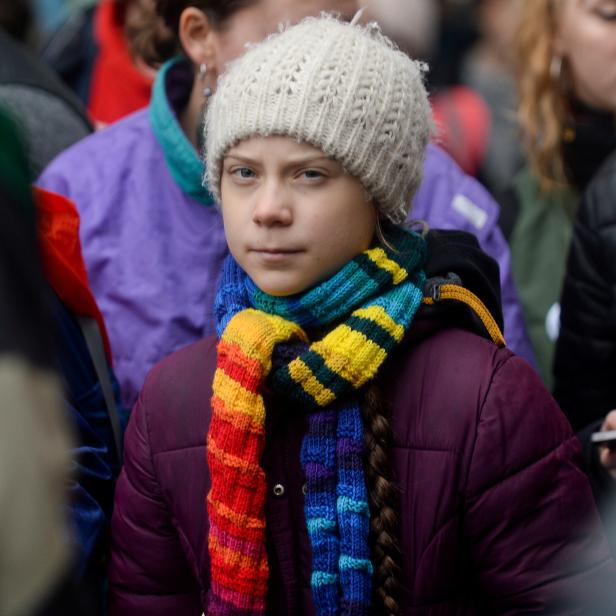 FILE PHOTO: Swedish climate activist Greta Thunberg takes part in the rally ''Europe Climate Strike'' in Brussels