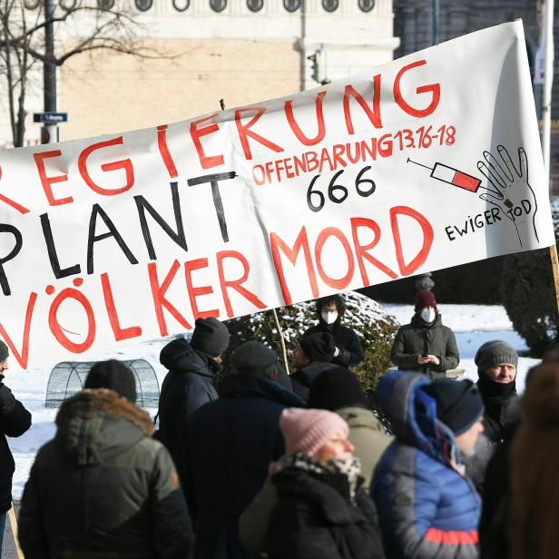 DEMONSTRATION GEGEN CORONA-MASSNAHMEN