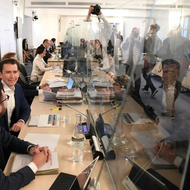 Bundeskanzler Sebastian Kurz (ÖVP) am Mittwoch, 24. Juni 2020, im Rahmen des Ibiza-U-Ausschusses im Parlamentsausweichquartier in der Hofburg in Wien.