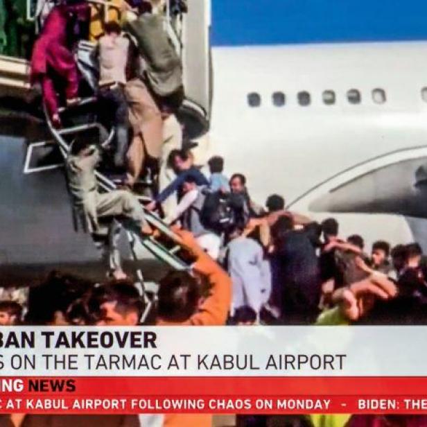 Chaos am Flughafen in Kabul