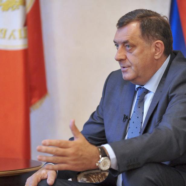 Milorad Dodik, Präsident der mehrheitlich serbischen Entität Republika Srpska in Bosnien und Herzegowina.