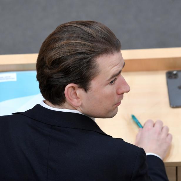 ÖVP-Klubobmann Sebastian Kurz im Rahmen einer Sitzung des Nationalrates