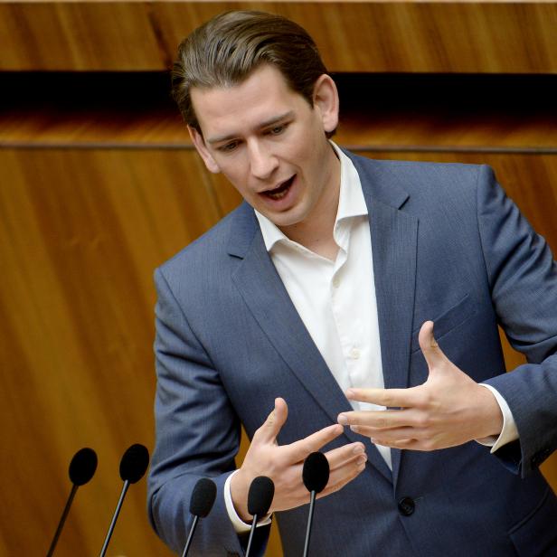 Sebastian Kurz 2014 im Parlament