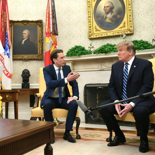 Sebastian Kurz mit Donald Trump