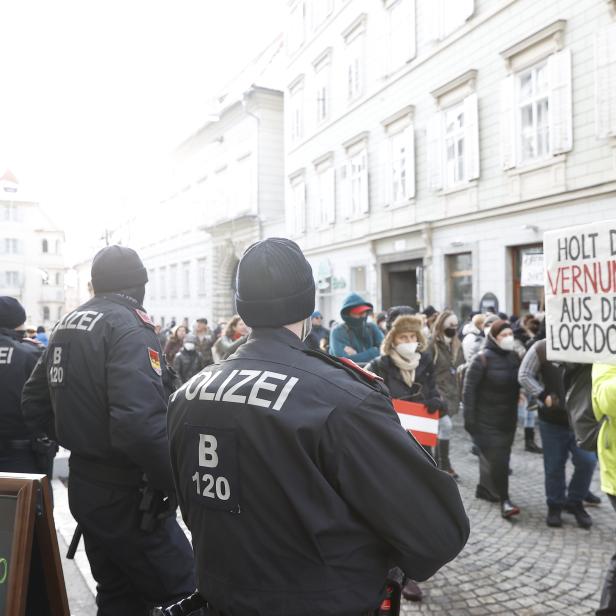 Demonstration gegen Corona-Maßnahmen in Graz