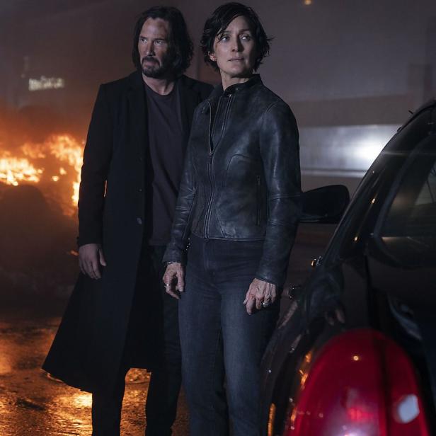 Keanu Reeves und Carrie-Anne Moss im vierten Teil der "Matrix"-Saga