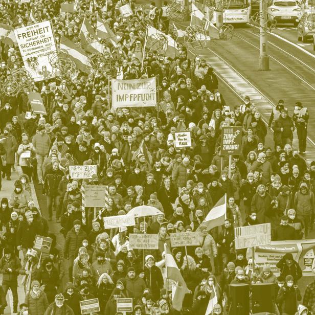 Symbolbild: Demonstration gegen die Corona-Maßnahmen