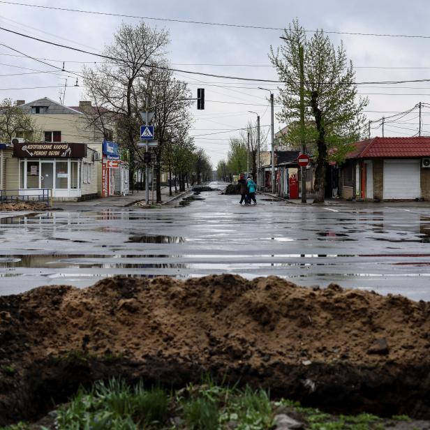 Die Stadt Severodonetsk im Donbass