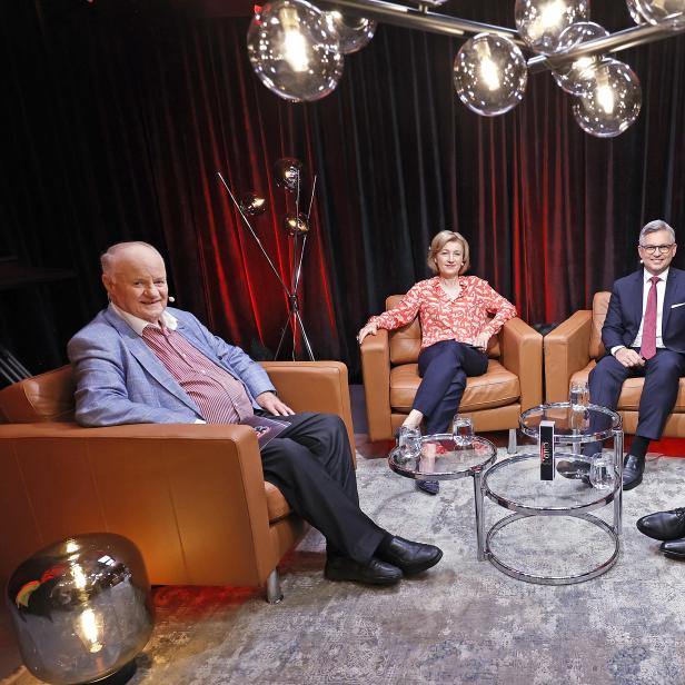 Georg Wailand („Kronen Zeitung“), Martina Salomon („Kurier“), Magnus Brunner, Christian Rainer (profil)