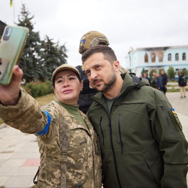 Wolodymyr Selenskyj im befreiten Isjum