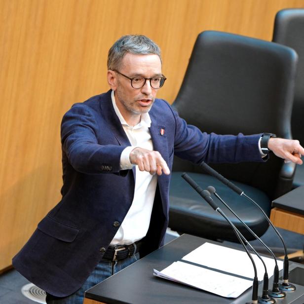 Herbert Kickl im Rahmen einer Sitzung des Nationalrates im Parlament in Wien 