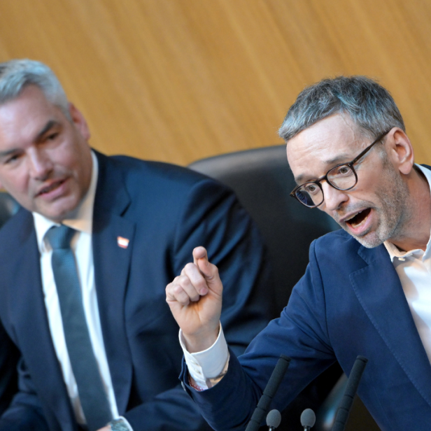 Karl Nehammer und Herbert Kickl