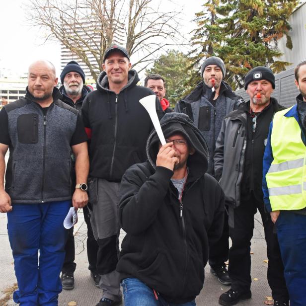 Streik der Metaller bei der ISi GmbH in Wien-Floridsdorf