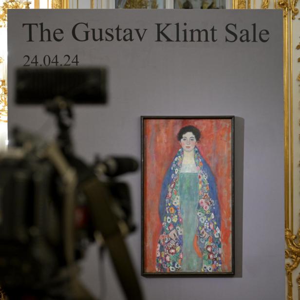 as Bild Bildnis Fräulein Lieser von Gustav Klimt im Rahmen eines PG von Kinsky Kunst Auktionen m?it dem Titel Wiederentdecktes Spitzenwerk der Österreichischen Moderne von Gustav Klimt - Sonderauktion" am Donnerstag, 25. Jänner 2024, in Wien. 