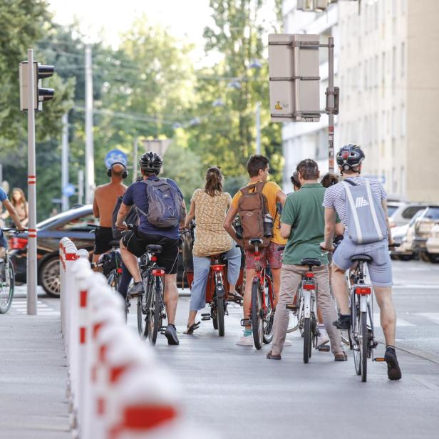 Radfahrer in Wien