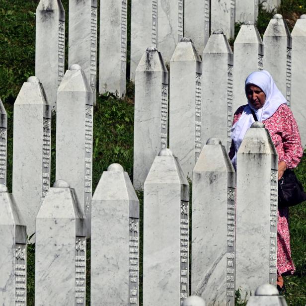 Der Friedhof der Opfer von Srebrenica.