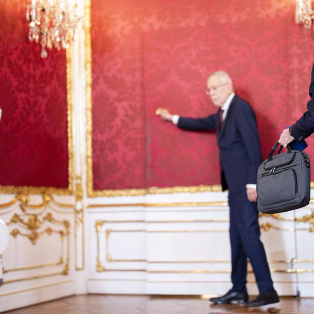 Herbert Kickl bei Alexander Van der Bellen 