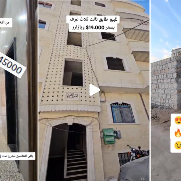 TikTok Screenshots von syrischen Maklern 