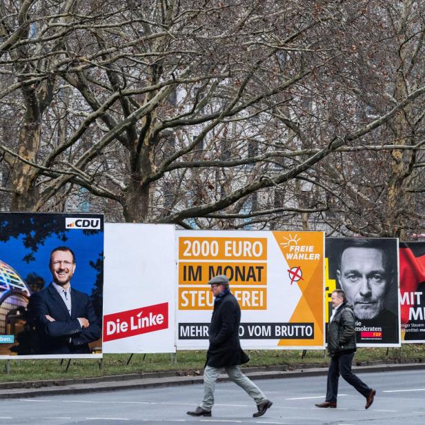 Wahlplakate für die Bundestagswahl in Deutschland