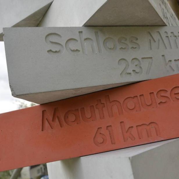 Außenlager-Stele KZ-Gedenkstätte Melk