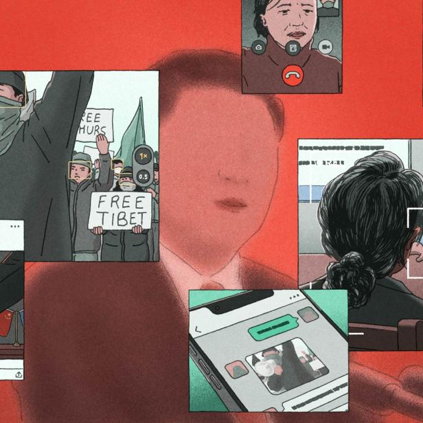 Illustration zum Investigativ-Projekt „China Targets“ des „International Consortium of Investigative Journalists“ (ICIJ) 