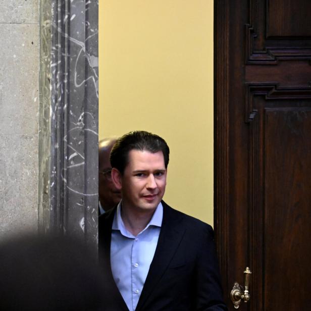 Ex-Kanzler Sebastian Kurz beim Gerichtsprozess im Februar 2024