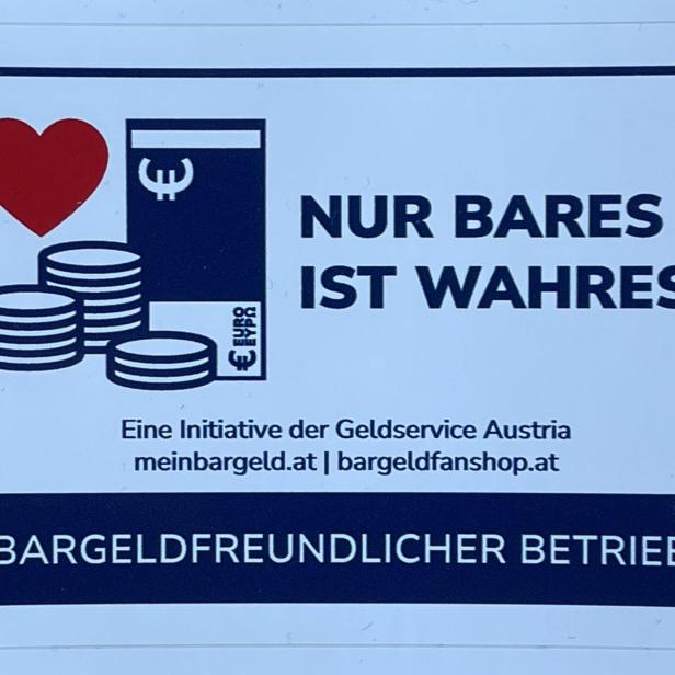 Klebesticker Bargeldinitiative