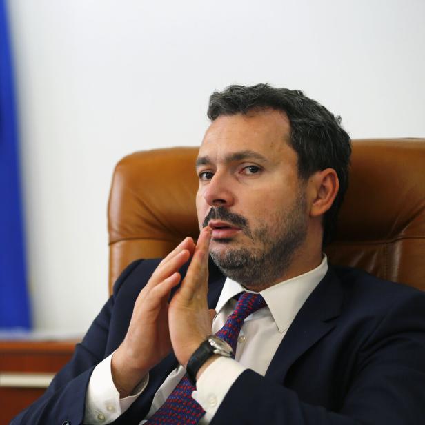 Răzvan Nicolescu im Jahr 2014 als rumänischer Energieminister