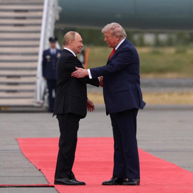 U.S. President Trump meets with Russian President Putin in Alaska