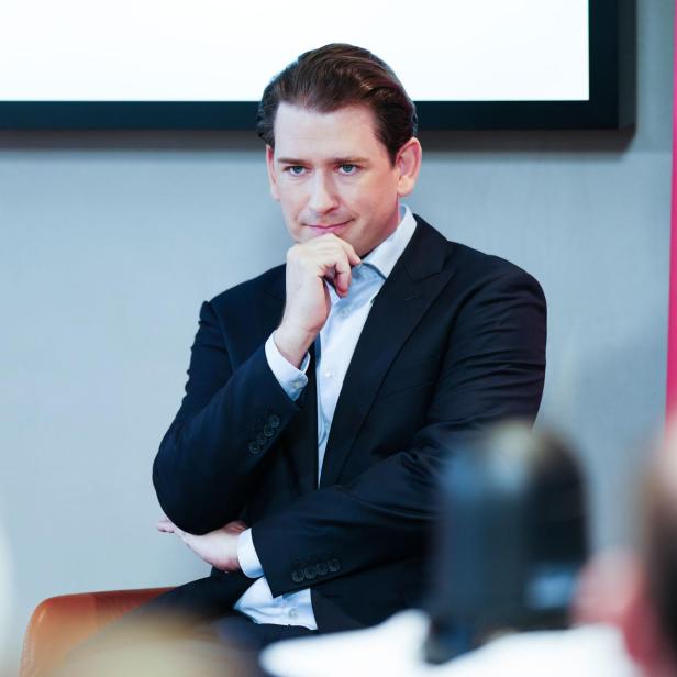 Ex-Kanzler Sebastian Kurz im Vojahr bei einem „Business Talk“ in Wien