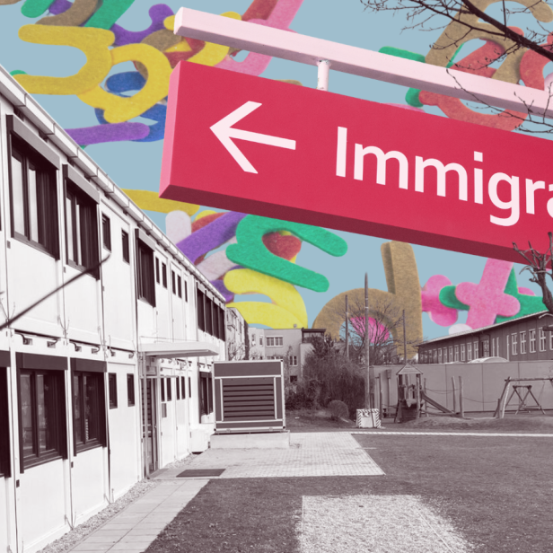 Kollage Immigration Deutsch