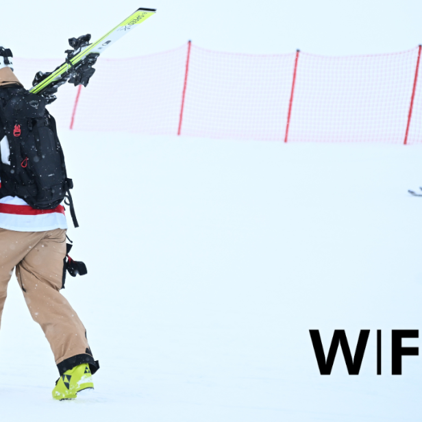  Skifahrer im Skigebiet von St. Anton am Arlberg