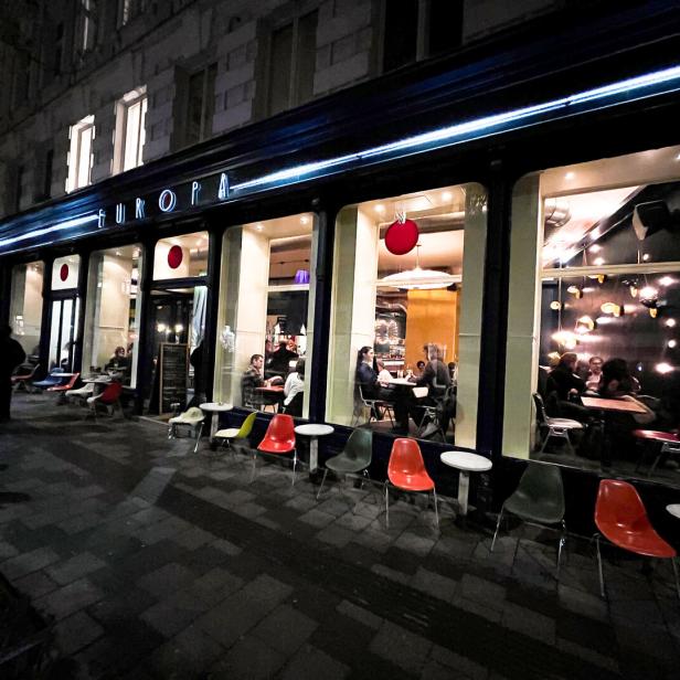 Das Café Europa von außen