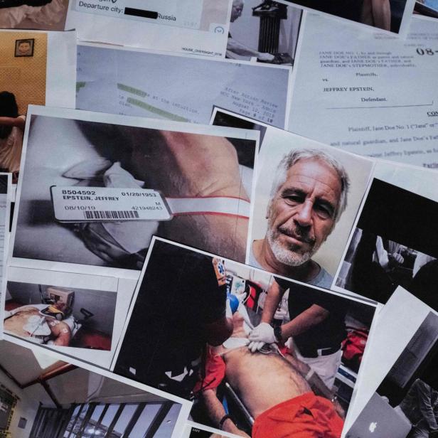 his photograph taken in Le-Perreux-sur-Marne, outside Paris on February 9, 2026 shows undated pictures provided by the US Department of Justice on January 30, 2026 as part of the Jeffrey Epstein files. US authorities on January 30, 2026, released the latest cache of files related to the investigation into the late conviceted sex offender Jeffrey Epstein. The files contained references to numerous high-profile figures. 