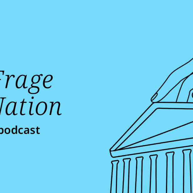 Das Cover des Innenpolitik-Podcasts „Zur Frage der Nation“ von Profil.