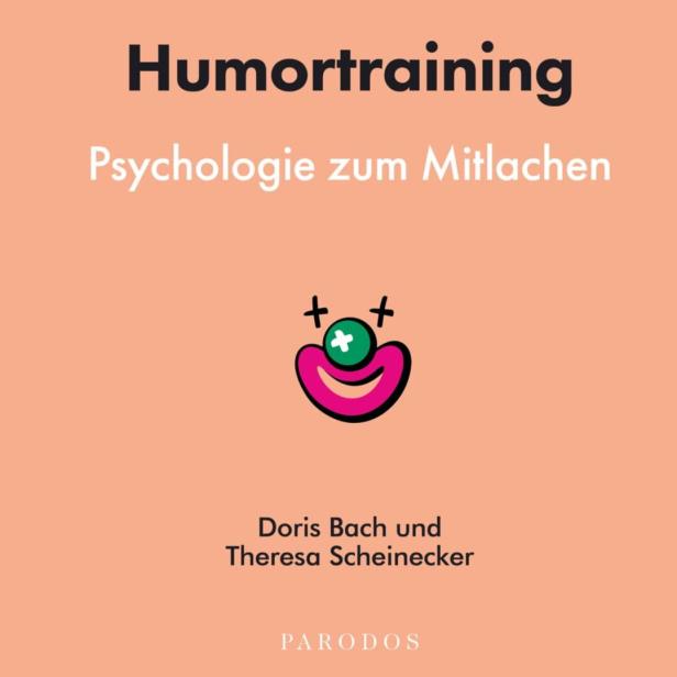 Cover des Buchs "Humortraining" mit Clownsgesicht