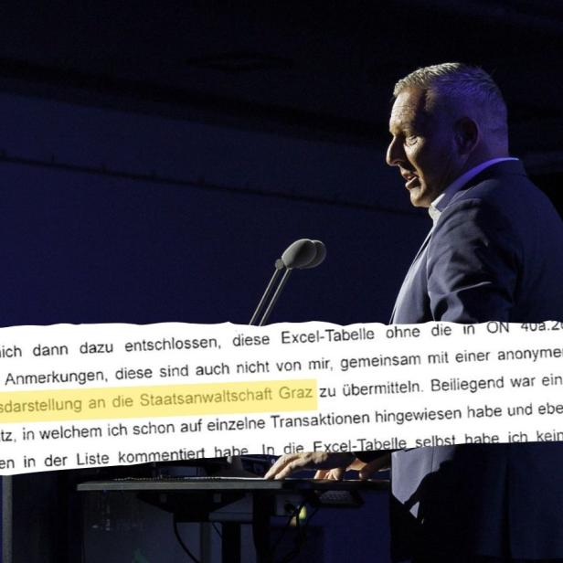 Mario Kunasek und ein Zitat aus einer Zeugeneinvernehmung