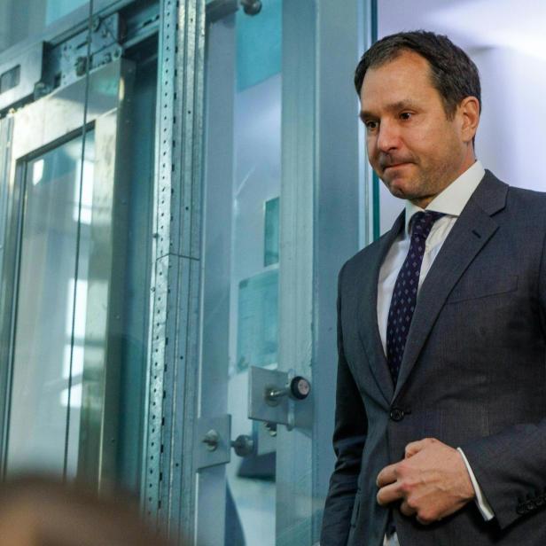 Ein Mann im Anzug, der frühere Generalsekretär im Finanzministerium Thomas Schmid