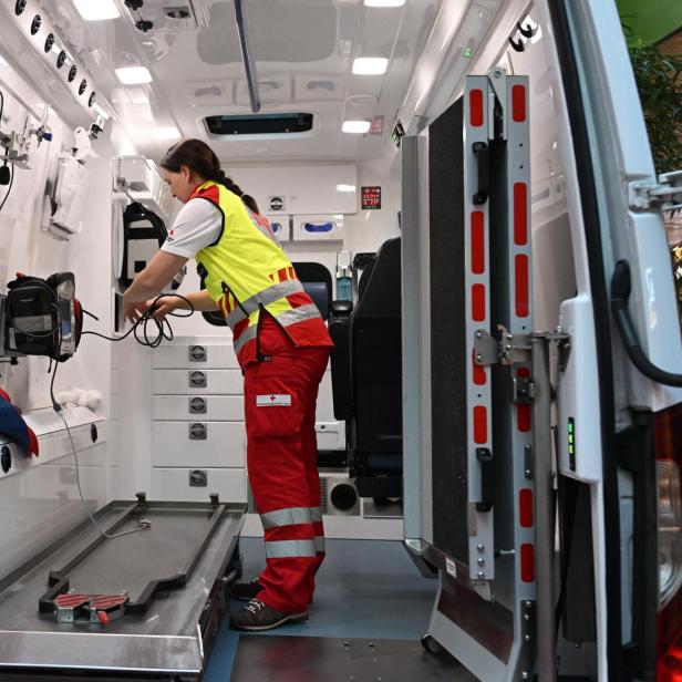 Blick in einen Rettungswagen