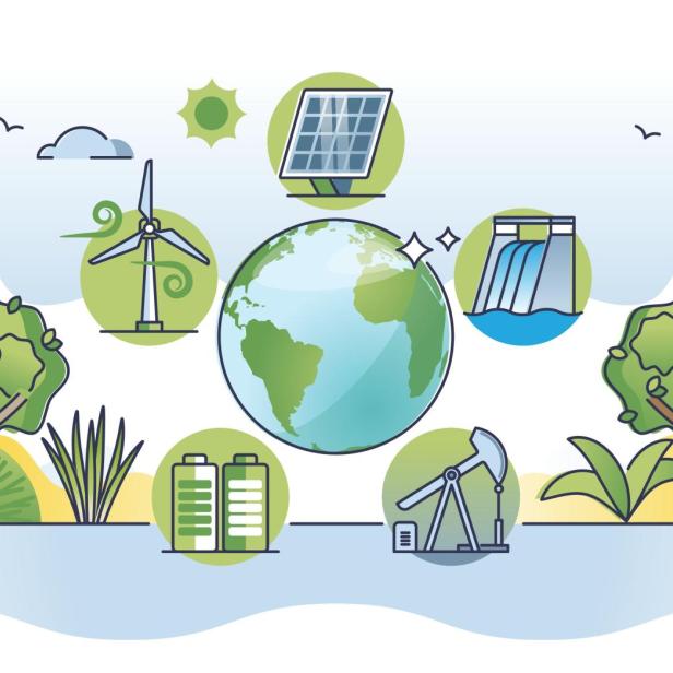 Illustrationen zu Energiegewinnung