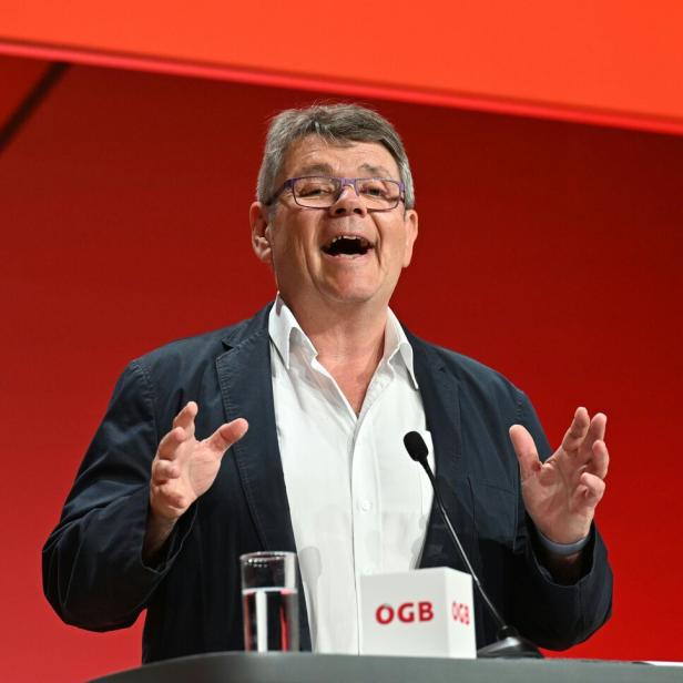 Katzian bei einer rede am ÖGB-Bundeskongress