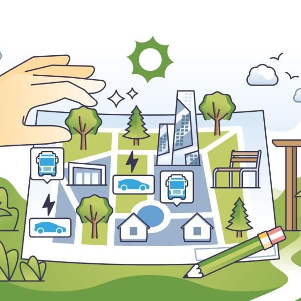 Illustration zu Stadtplanung