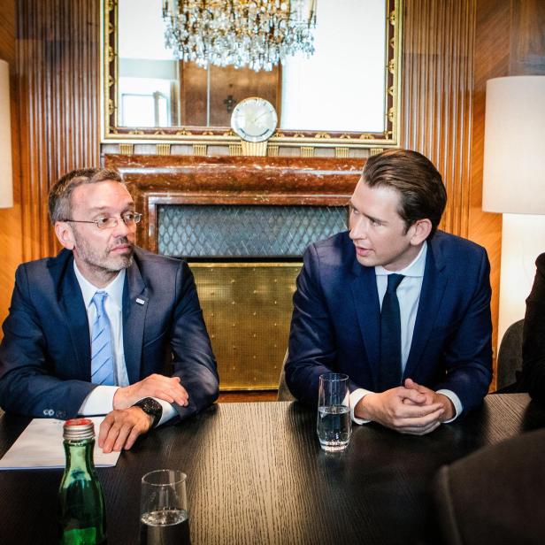 Herbert Kickl und Sebastian Kurz.