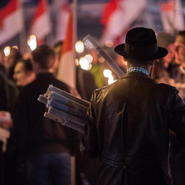Demo der Identitären in Wien.